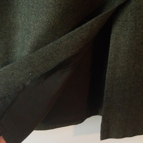 LOFT green wool straight skirt - Picture 5 of 7